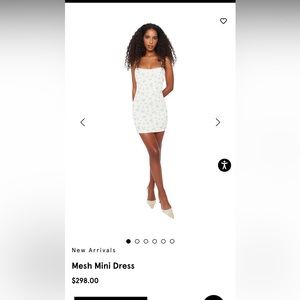 DANIELLE GUIZO MESH MINI DRESS NWT